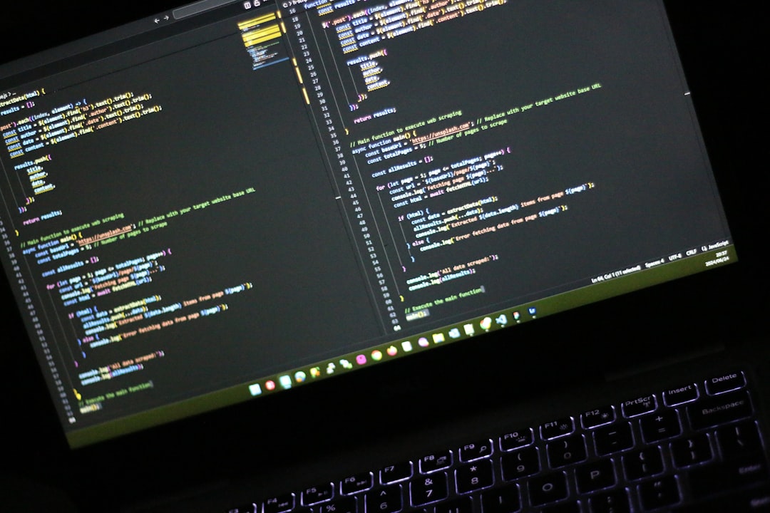 A laptop computer sitting on top of a desk