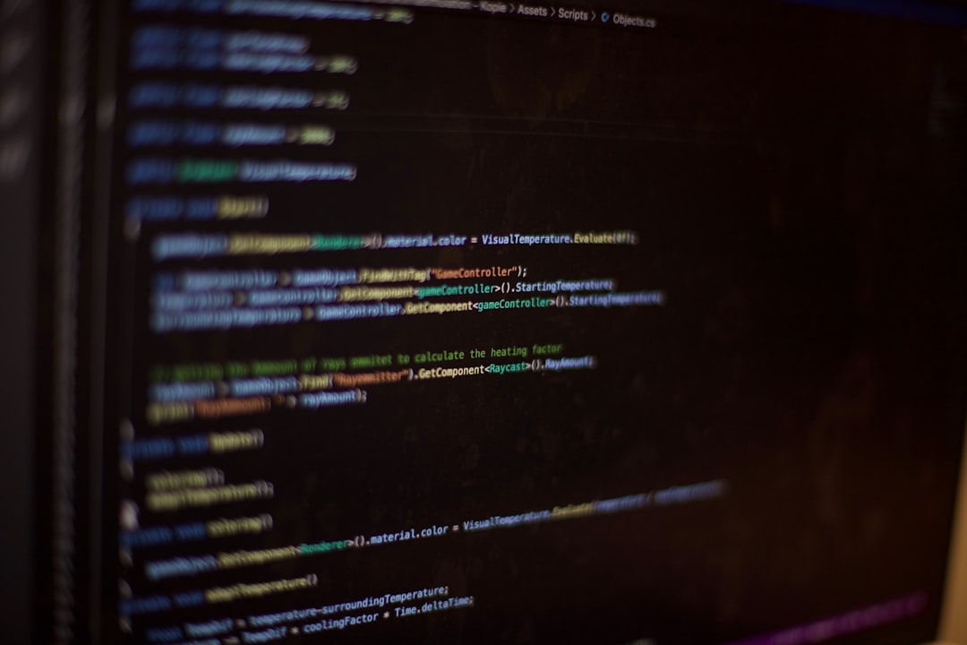 a computer screen with a bunch of text on it