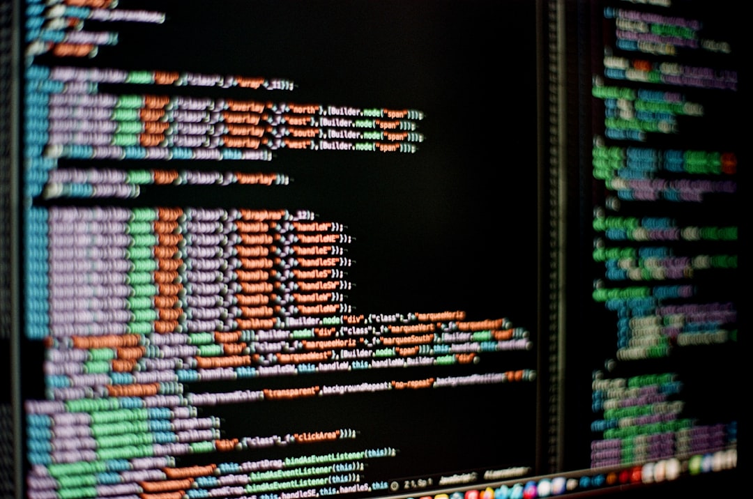 a computer screen with a lot of text on it