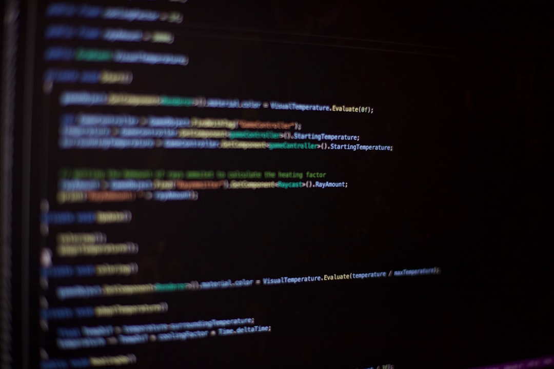 a computer screen with a bunch of text on it